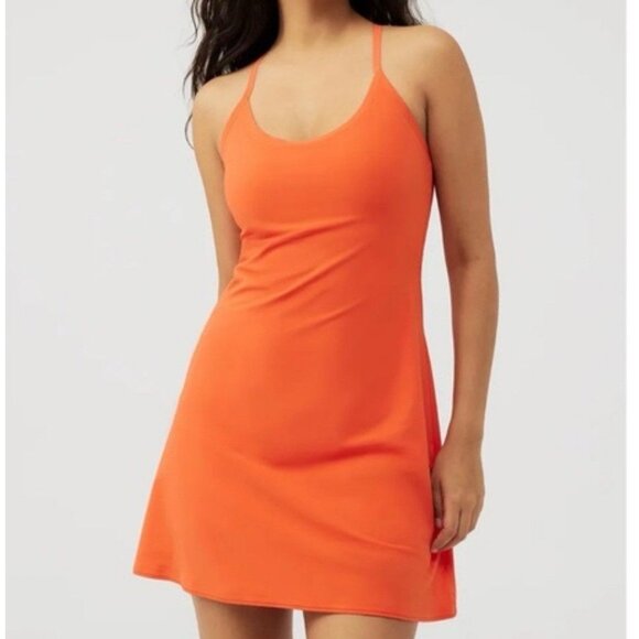 Outdoor Voices Womens Peach Athletic Exercise Dress, Size Small, Built in Shorts - Picture 1 of 7